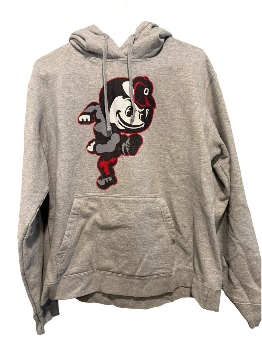 Port & Company Gray Ohio State Buckeye Hoodie Sweatshirt. Size L